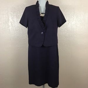 Danny &a Nicole Purple 2 Piece Dress Suit
